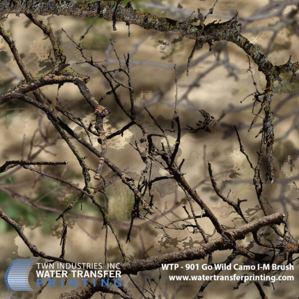 WTP-901 Go Wild Camo I M Brush hydrographic film