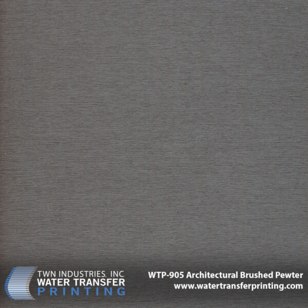 WTP-905 Architectural Brushed Pewter hydrographic film