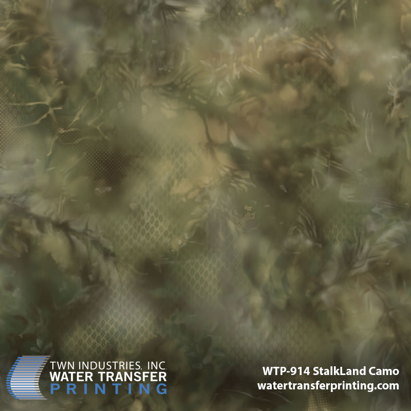WTP-914 StalkLand Camo hydrographic film