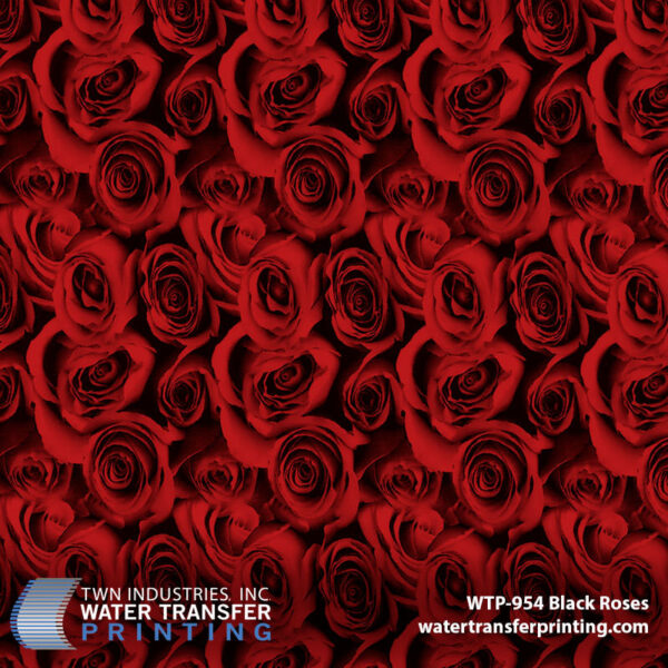 WTP-954 Black Roses Red hydrographic film