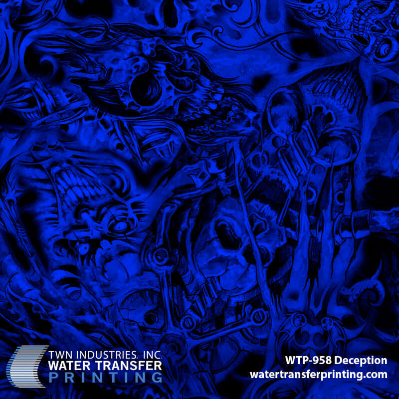 WTP-958 Deception Blue hydrographic film