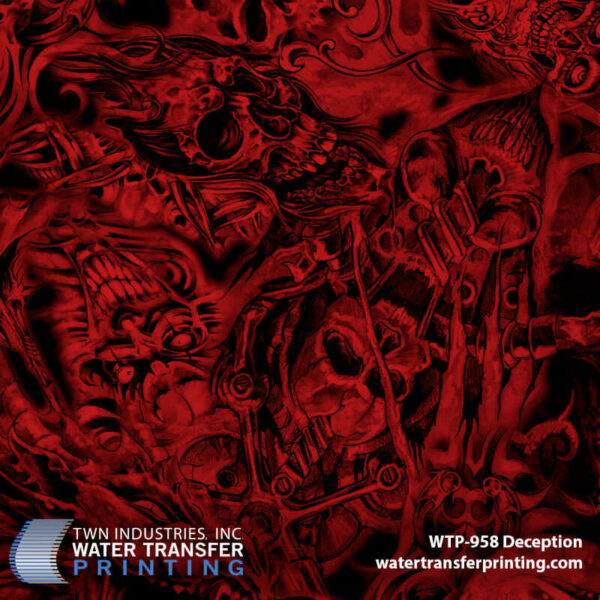 WTP-958 Deception Red hydrographic film