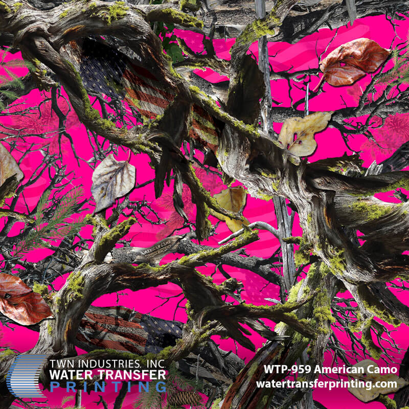 WTP-959 American Camo Pink hydrographic film