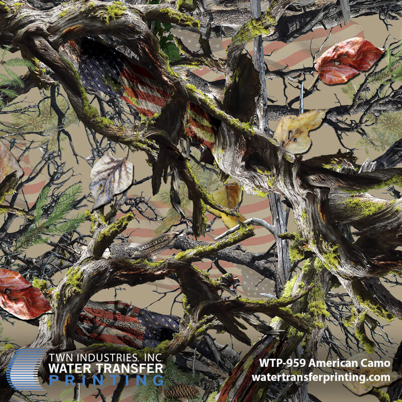 WTP-959 American Camo Tan hydrographic film