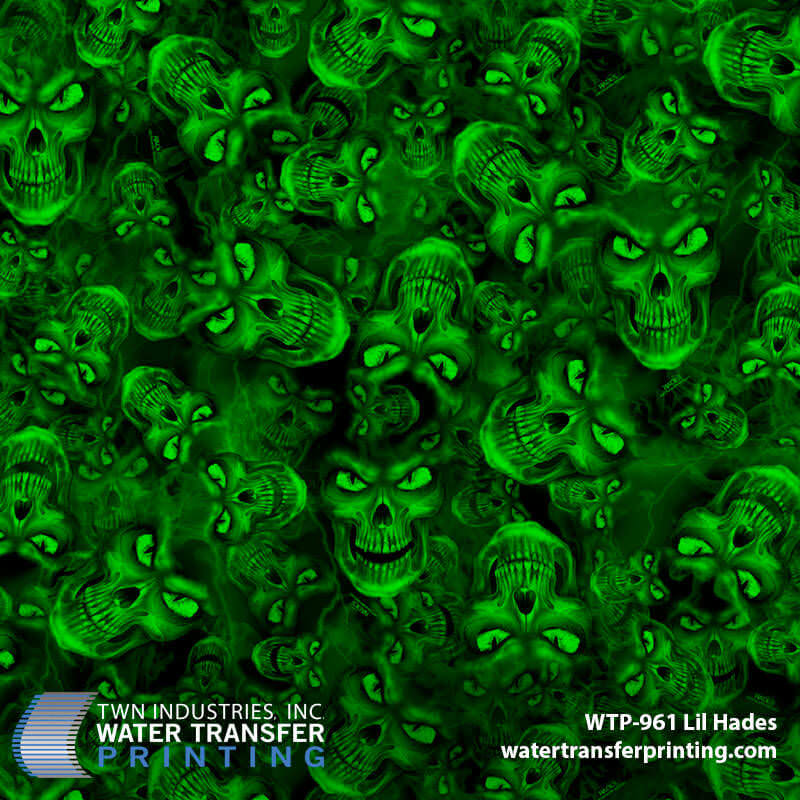 WTP-961 Lil Hades Green hydrographic film