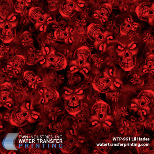 WTP-961 Lil Hades Red hydrographic film