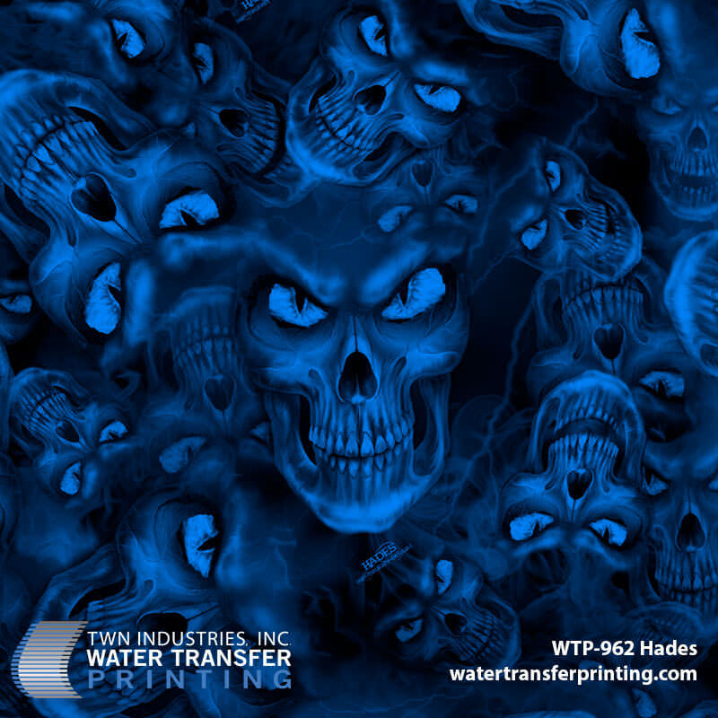 WTP-962 Hades Blue hydrographic film