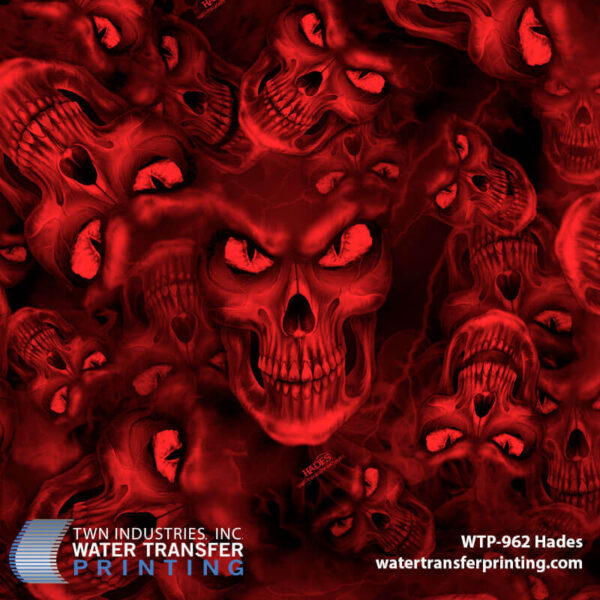 WTP-962 Hades Red hydrographic film