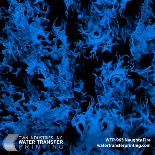 WTP-963 Naughty Fire Blue hydrographic film
