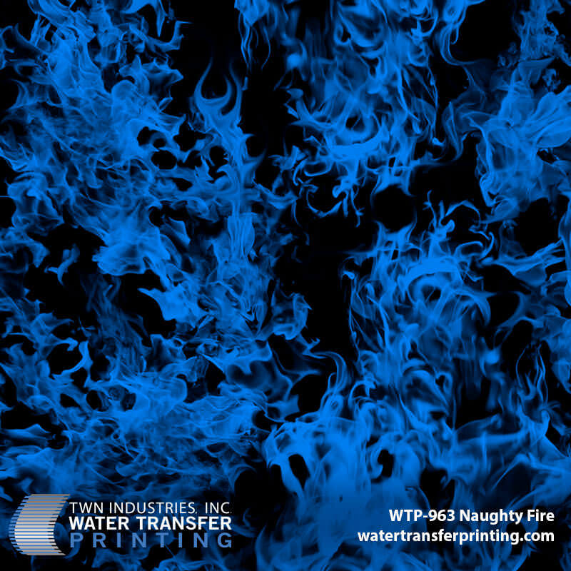 WTP-963 Naughty Fire Blue hydrographic film