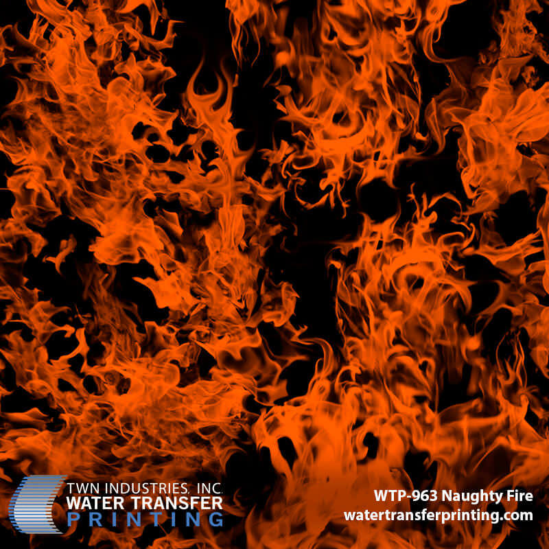 WTP-963 Naughty Fire Orange hydrographic film