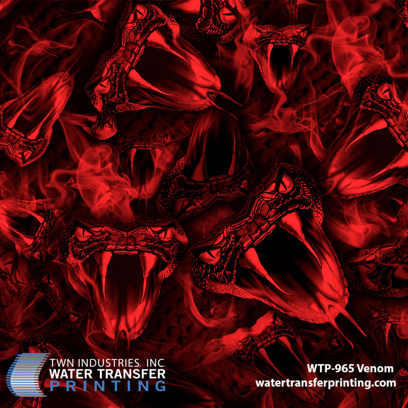 WTP-965 Venom Red hydrographic film