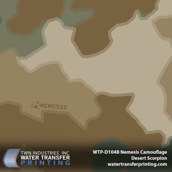 WTP-D104B Nemesis Camo Desert Scorpion hydrographic film