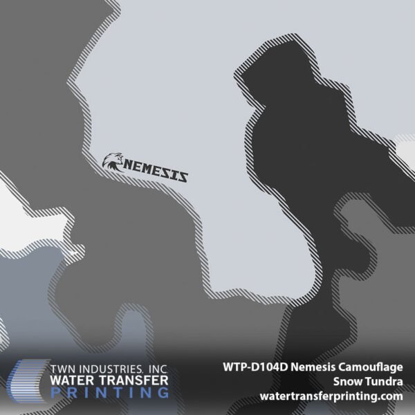 WTP-D104D Nemesis Camo Snow Tundra hydrographic film