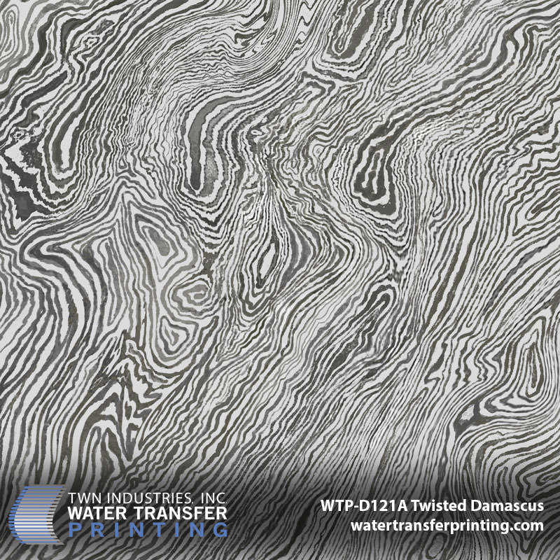 WTP-D121A Twisted Damascus hydrographic film
