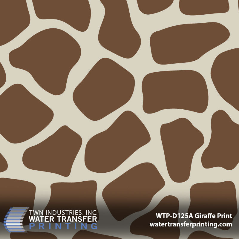 WTP-D125A Giraffe Print hydrographic film